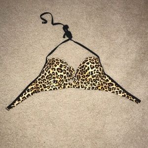 cheetah print bathing suit top